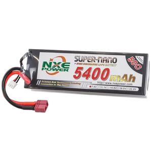 NXE 2S 7.4v 5400mAh 50C Hard Case LiPo Battery