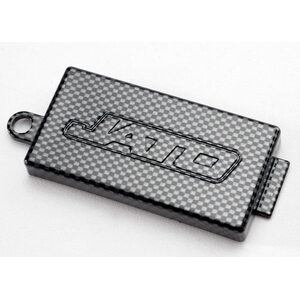 TRAXXAS 5524G: Receiver cover (chassis top plate), Exo-Carbon finish