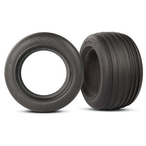TRAXXAS 5563: Tires, ribbed 2.8" (2)/ foam inserts (2)