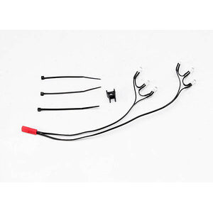 TRAXXAS 5688: LED lights, rear harness (6 red lights), Summit (1)/ wire clip (1)