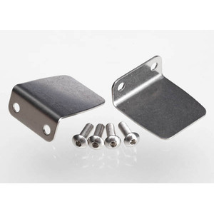 TRAXXAS 5730: Trim tab (2)/ 4x12mm BCS (stainless) (4)