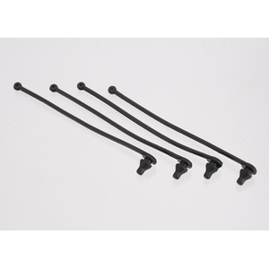 TRAXXAS 5750: Black Retainer Body Clip (4)