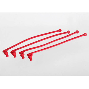 TRAXXAS 5752: Red Retainer Body Clip (4)