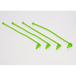 TRAXXAS 5753: Green Body Clip Retainer (4)