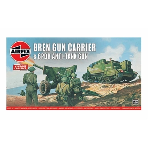 Airfix A01309V Bren Gun Carrier & 6PDR Anti-Tank Gun 1:76 Scale Model