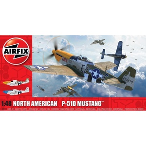 Airfix A05138 North  American P51-D Mustang (Filletless Tails) 1:48 Model
