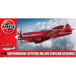 Airfix A05139 Supermarine Spitfire MkXIV Civilian Schemes 1:48 Scale Plane 
