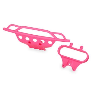 Traxxas 5835P: Bumper, front/ bumper mount, front (pink)
