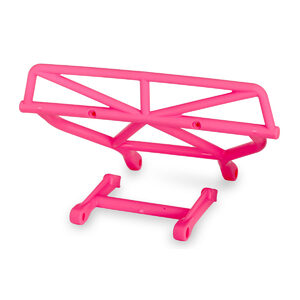 TRAXXAS 5836P: Bumper, rear/ bumper mount, rear (pink)