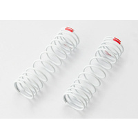 TRAXXAS 5860: Springs, front (white) (progressive rate) (2) (fits 5862 aluminum Big Bore shocks)