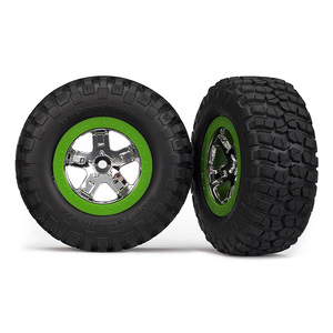 Traxxas 5865: Traxxas 5865: Tires & wheels, assembled, glued (SCT, BFGoodrich® Mud-Terrain™ T/A® KM2 tire, foam inserts) (2) (2WD front only)
