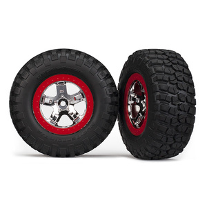 TRAXXAS 5867: Tires & wheels, assembled, glued (BFGoodrich® Mud-Terrain™ T/A® KM2 tires, foam inserts) (2)(4WD
