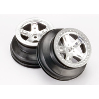 TRAXXAS 5872: Wheels, SCT satin chrome, beadlock style, dual profile