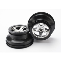 TRAXXAS 5874: Wheels, SCT satin chrome, beadlock style, dual profile