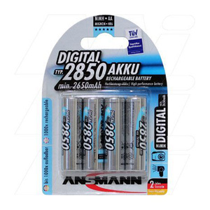 Ansmann AA 2850 mAH Ni-MH Rechargeable Batteries