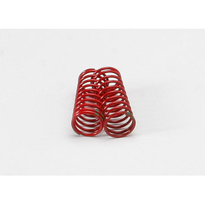 TRAXXAS 5940: Spring, shock (red) (GTR) (1.8 rate double green stripe) (1 pair)