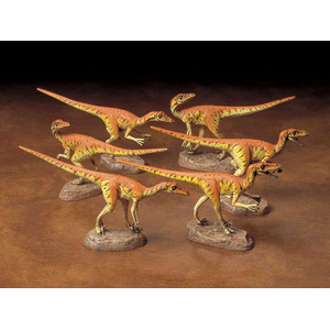 Tamiya 60105 Velociraptors Pack of Six 1/35 Scale Model Dinosaur Diorama Series No.5