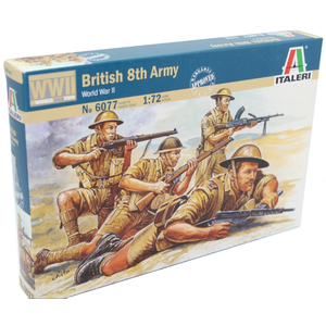Italeri 6077 WWII British 8th Army 1:72 Scale Model Figurines