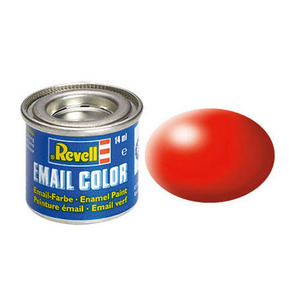 Revell 32332 Enamel Colour Luminous Red, Silk, RAL 3024, 14ml