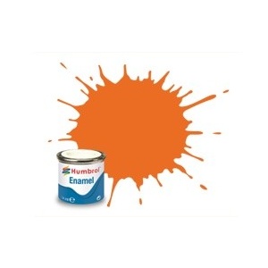 Humbrol 18 Orange Gloss -14ml Enamel Paint  AA0196