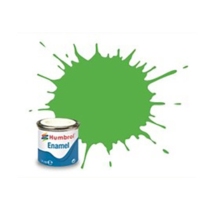 Humbrol 208 Fluorescent Signal Green Gloss - 14ml Enamel Paint #AA7081