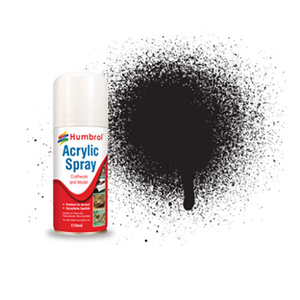 33 Black Matt - 150ml Acrylic Spray Paint