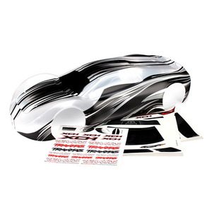 Traxxas 6412: Body, XO-1®, ProGraphix (graphics are printed, requires paint & final color application) wing, wing uprights (2), washers (2), decals