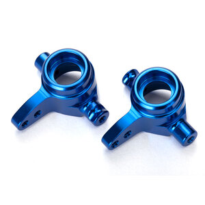 TRAXXAS 6439: Steering blocks, 6061-T6 aluminum, left & right (blue-anodized)