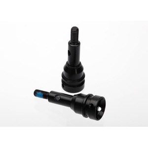 TRAXXAS 6454: Stub axle, front, 6mm (steel-splined constant-velocity driveshaft) (2)