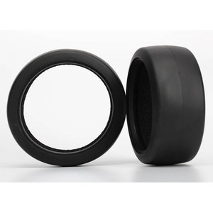 Traxxas 6470: Tires, slicks (S1 compound) (rear) (2)/ foam inserts (2)