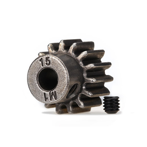 TRAXXAS 6487X: 15-T Pinion Gear (1.0 metric pitch) (fits 5mm shaft)/ set screw 