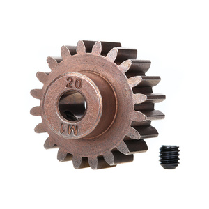 TRAXXAS 6494X:  20-T Pinion Gear (1.0 metric pitch) (fits 5mm shaft)/ Set Screw 