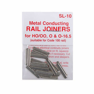 Peco OO/HO Scale Metal Conducting Rail Joiners (24pc)  SL-10