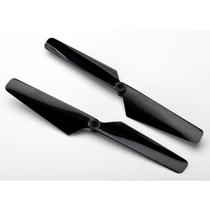 TRAXXAS 6626 Rotor blade set, black (2)/ 1.6x5mm BCS (2)
