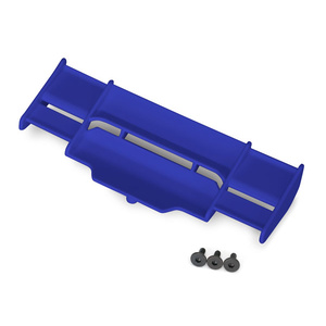 TRAXXAS 6721X: Wing, Rustler 4X4 (blue)/ 3x8 FCS (3)