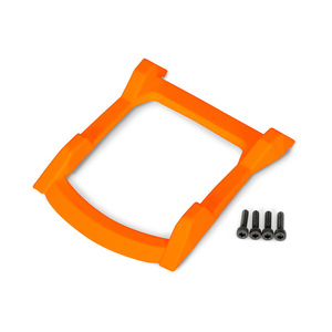 TRAXXAS 6728T: Skid plate, roof (body) (orange)/ 3x12 CS (4)