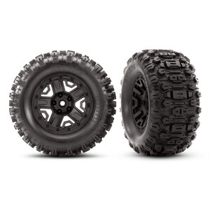 TRAXXAS 6792: Wheels, Sledgehammer Tires 2.8" (Complete)