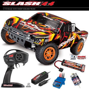 68054-1 | TRAXXAS 1/10 Slash 4x4 Electric Off Road Electric Brushed
