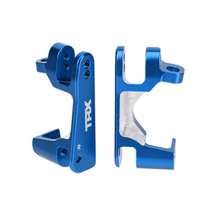 TRAXXAS 6832X: Caster blocks (c-hubs), 6061-T6 aluminum (blue-anodized), left & right