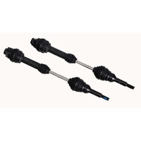 TRAXXAS 6851R: Driveshafts, front, steel-spline constant-velocity (complete assembly) (2)