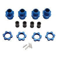 TRAXXAS 6856X: Alum/Aluminum 17-mm/17mm Wheel Hubs (4) Blue