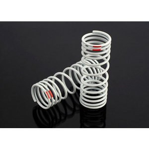 TRAXXAS 6861: Springs, front (progressive, -20% rate, orange) (2)