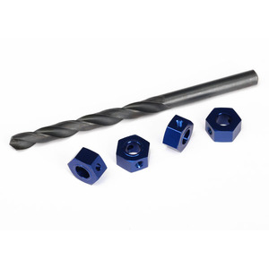 TRAXXAS 6869 Wheel adaptors, 12mm hex, 6061-T6 aluminum (blue-anodized)
