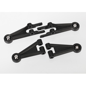 TRAXXAS 6931: Suspension arms, front (2 lower, 2 upper, assembled with ball joints)