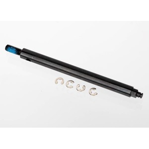 TRAXXAS 6945: Axle shaft, rear, steel/ e-clips (4)