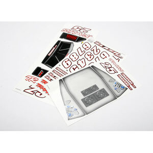 Traxxas 7013: Decal sheets, 1/16 Slash