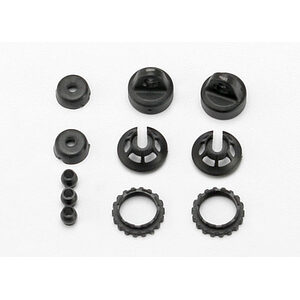 TRAXXAS 7065: Caps and spring retainers, GTR shock (upper cap (2)/ hollow balls (4)/ bottom cap (2)/ upper retainer (2)/ lower retainer (2))