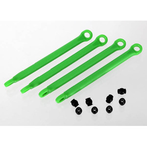 TRAXXAS 7118G: Push rod (molded composite) (green) (4)/ hollow balls (8)