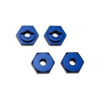 TRAXXAS 7154X: Alum/Aluminum Hex Wheel Hubs (4) Blue