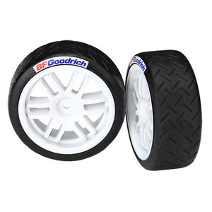 TRAXXAS 7372R: Tires and wheels, assembled, glued (Rally wheels, BFGoodrich® Rally tires (soft compound) (2)